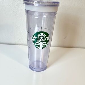 Starbucks Clear Plastic Tumbler 24 Oz No Straw‎